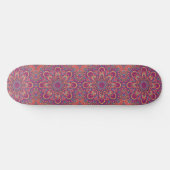 elegant Boho Yoga Mandala Skateboard (Horizontal)
