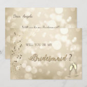 Elegant Bokeh,Confetti Wine Glasses  Einladung (Vorne/Hinten)