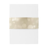 Elegant Bokeh,Confetti Wine Glasses Einladungsbanderole (Rückseitenbeispiel)