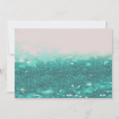 Elegant Bokeh ,Glittery,Daisy Wedding RSVP Card Einladung (Rückseite)