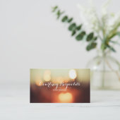 Elegant Bokeh Lights 2.0 Visitenkarte (Stehend Vorderseite)