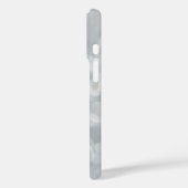 Elegant Bokeh Lights Gray Design iPhone/iPad Case (Rückseite / Links)