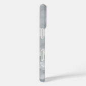 Elegant Bokeh Lights Gray Design iPhone/iPad Case (Rückseite / Rechts)