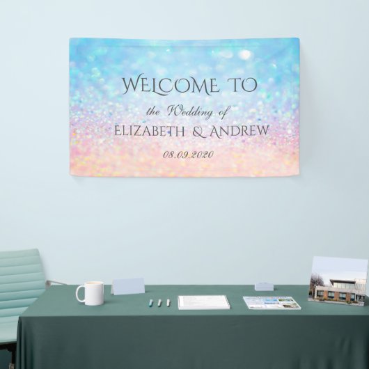 Elegant Bokeh Ombre Wedding Banner (Messeveranstaltung)