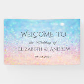 Elegant Bokeh Ombre Wedding Banner (Horizontal)