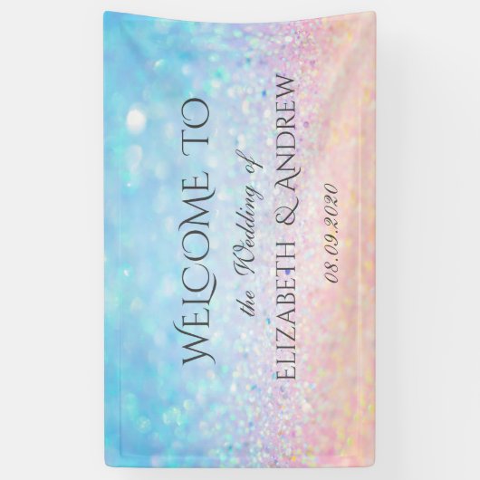 Elegant Bokeh Ombre Wedding Banner (Vertikal)