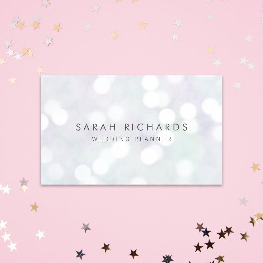 Elegant Bokeh Pattern Event Planner Visitenkarte