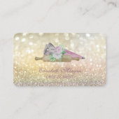 Elegant Bokeh Rolling Button Blume Bäckerei Visitenkarte (Vorderseite)