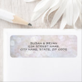 Elegant Bokeh Wedding Address Label (Insitu)