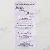 Elegant Bokeh Wedding Program Programm (Vorderseite)
