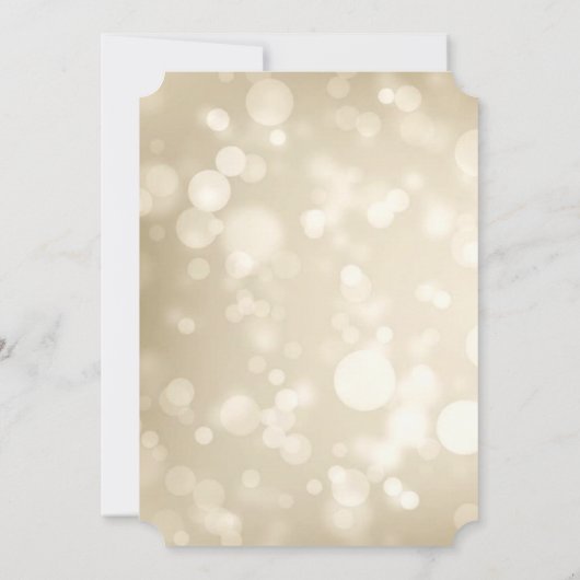 Elegant Bokeh Wine Glasses Brautparty Einladung (Rückseite)