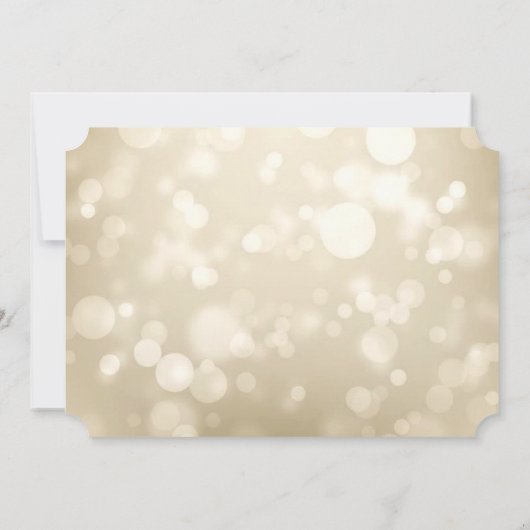 Elegant Bokeh Wine Glasses Save the Date (Rückseite)