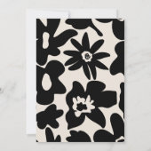 Elegant Bold Floral Wedding Itinerary Timeline (Rückseite)