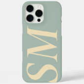 Elegant Bold Initial Monogram Case-Mate iPhone Hülle (Rückseite)