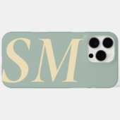 Elegant Bold Initial Monogram Case-Mate iPhone Hülle (Rückseite (Horizontal))