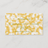 Elegant Bold Monogram Glitzer Makeup Artist Visitenkarte (Rückseite)