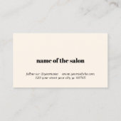 Elegant Bold Pastel Holiday Salon Coupon (Rückseite)