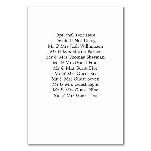 Elegant Bold Script Schwarz-weiß Formal Wedding Tischnummer (Rückseite)