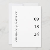 Elegant Bold Typografy Wedding QR Code Einladung (Vorderseite)