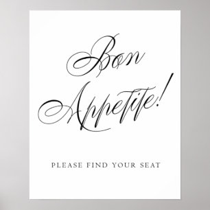 Elegant Bon Appetite Finden Sie Ihren Platz   Schw Poster