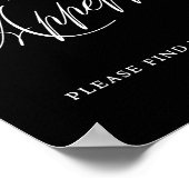 Elegant Bon Appetite Finden Sie Ihren Platz | weiß Poster (Ecke)