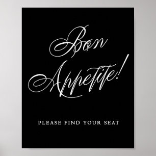 Elegant Bon Appetite Finden Sie Ihren Platz   weiß Poster