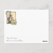 Elegant Bon Voyage Postkarte (Rückseite)