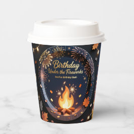 Elegant Bonfire Night Birthday Party Paper Cups Pappbecher