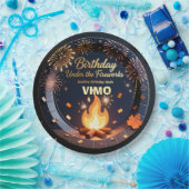 Elegant Bonfire Night Birthday Party Paper Plates Pappteller (Party)