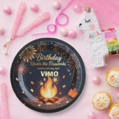 Elegant Bonfire Night Birthday Party Paper Plates Pappteller (Party)