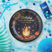 Elegant Bonfire Night Birthday Party Paper Plates Pappteller (Party)