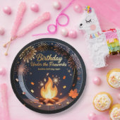 Elegant Bonfire Night Birthday Party Paper Plates Pappteller (Party)