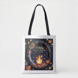 Elegant Bonfire Night Birthday Tote Bag Tasche