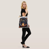 Elegant Bonfire Night Birthday Tote Bag Tasche (Am Model)