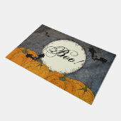 Elegant Boo Halloween Fußmatte (Schrägansicht)