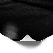 Elegant Border Collie in Cloche Hat & Bow Poster (Ecke)