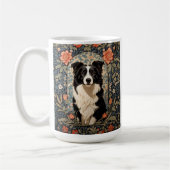 Elegant Border Collie William Morris Inspiriert Kaffeetasse (Links)
