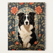 Elegant Border Collie William Morris Inspiriert Planer (Rückseite)