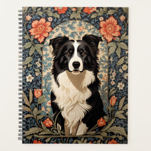 Elegant Border Collie William Morris Inspiriert Planer