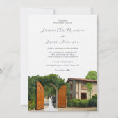 Elegant Borgo Corsignano | Hochzeit Einladung (Vorderseite)