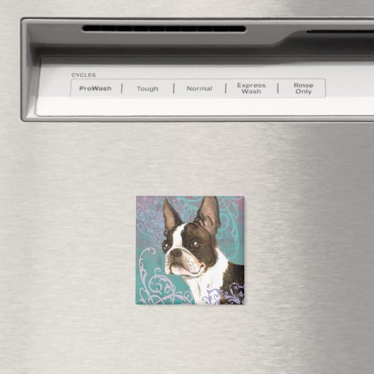 Elegant Boston Terrier Magnet (In Situ (Geschirrspüler))