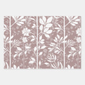 Elegant Botanic Climbing Vines Soft Silhouette Geschenkpapier Set (Vorderseite)