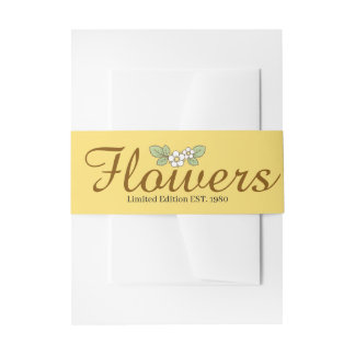 Elegant botanical background yellow pink einladungsbanderole