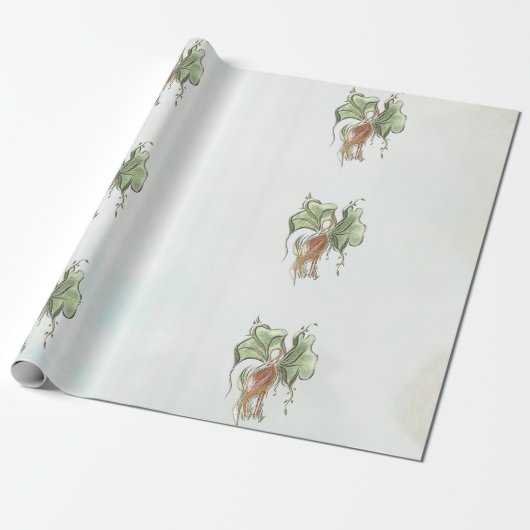 Elegant Botanical Bird Geschenkpapier (Ungerollt)