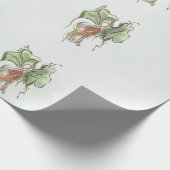 Elegant Botanical Bird Geschenkpapier (Ecke)