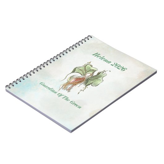 Elegant Botanical Bird Notizblock (Linke Seite)