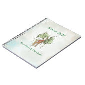 Elegant Botanical Bird Notizblock (Linke Seite)