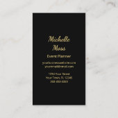 Elegant Botanical Boho Tropical Palm Trees  Visitenkarte (Rückseite)