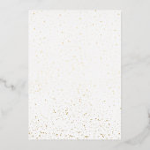 Elegant Botanical Christmas Holiday Party Foil Folieneinladung (Rückseite)