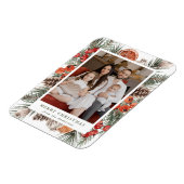 Elegant Botanical Citrus Frame Holiday Photo Magnet (Linke Seite)